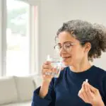 woman taking magnesium