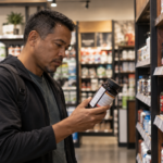 GLP-1 Compounding Violations, Testosterone Recall, and Hidden ED Drugs in Supplements, man looking at supplements in a store