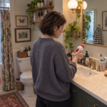 woman looking at Amazon Acetaminophen