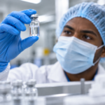 Sterility Issues With Compounded GLP-1s, man checking compounded vial