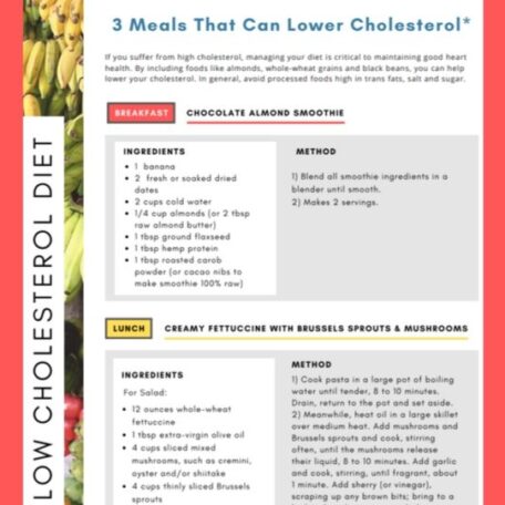 Low Cholesterol Diet Tips