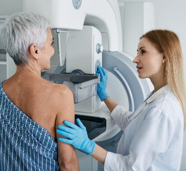 woman in doctors office