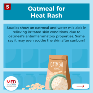 Oatmeal For Heat Rash