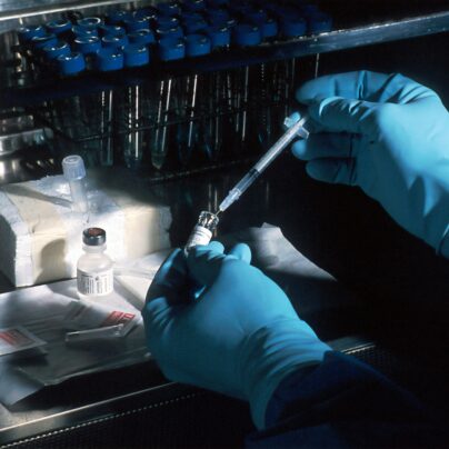 Drug testing in a laboratory