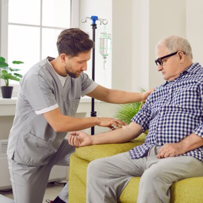 older man getting an infusion, FDA SIDE EFFECTS UPDATE: Baqsimi and Serious Hypersensitivity Reactions, Plus More