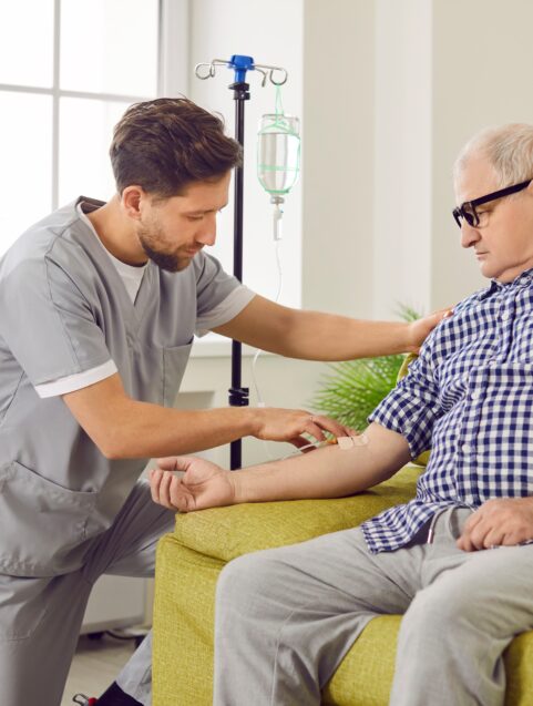 older man getting an infusion, FDA SIDE EFFECTS UPDATE: Baqsimi and Serious Hypersensitivity Reactions, Plus More