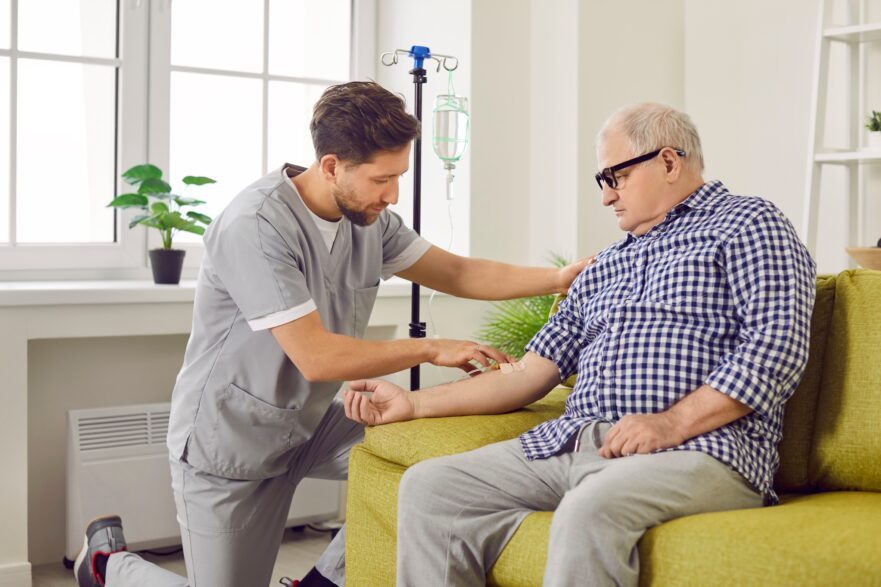 older man getting an infusion, FDA SIDE EFFECTS UPDATE: Baqsimi and Serious Hypersensitivity Reactions, Plus More
