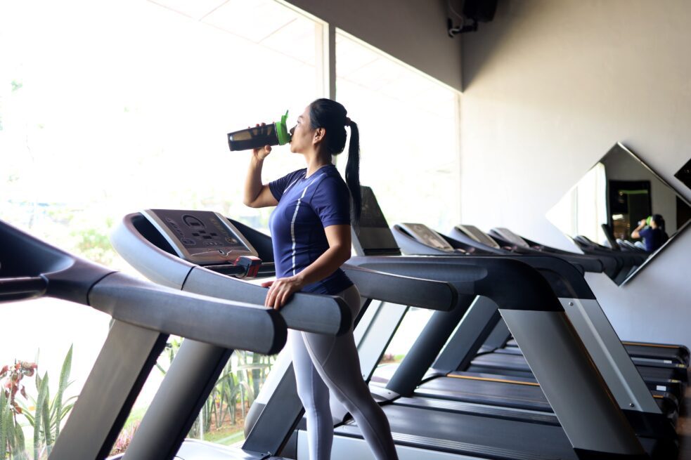woman on treadmill, can I take creatine with SSRIs?