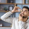 man putting in eye drops, eye drop recall