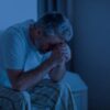 Man dealing with insomnia, treatment CBT-1