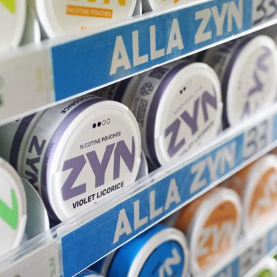 Zyn and Nicotine Side Effects, zyn on shelves