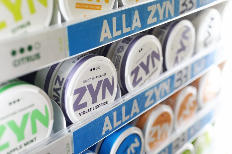 Zyn and Nicotine Side Effects, zyn on shelves