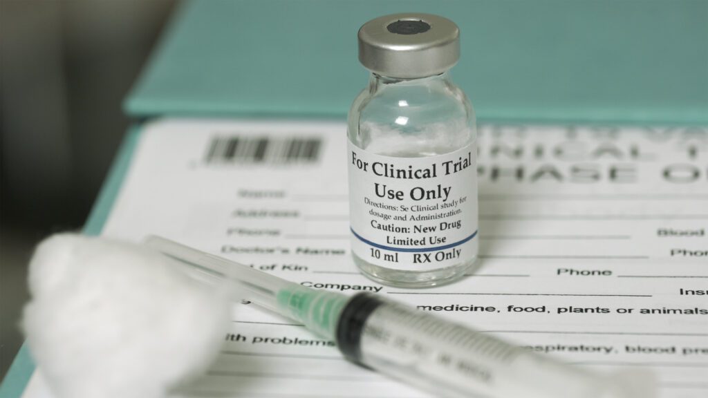 clinical trial study with drug