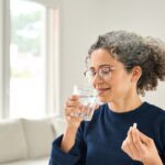 woman taking magnesium