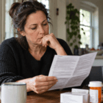 Brain Infection Warning for Xeljanz, Neurological Risks for Tepezza, woman sitting at kitchen table
